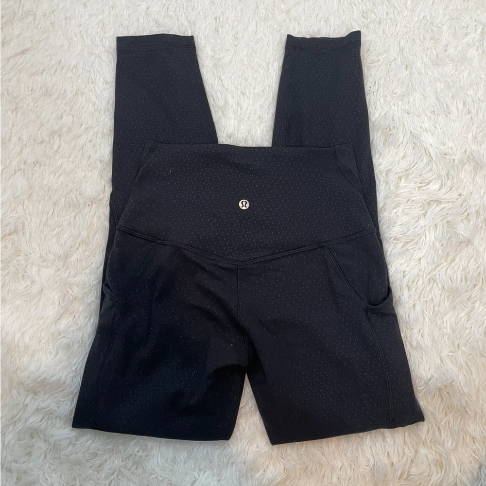 Lululemon Align High-Rise Pant with Pockets 25" Gradiate Geo Emboss Black